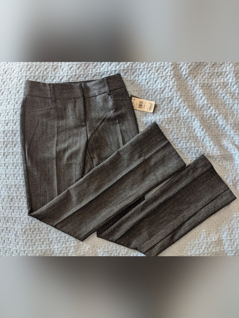 BCX Gray Plaid Dress Pants Women's Size 0